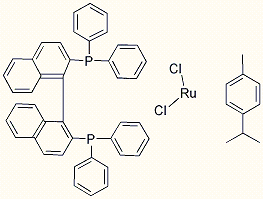 氯代[(R)-(+)-2,2'-二(二苯基膦)-1,1'-聯(lián)萘](P-傘花素)氯化釕(II)